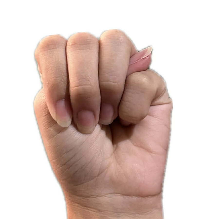 ASL Letter M
