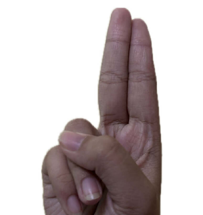 ASL Letter U